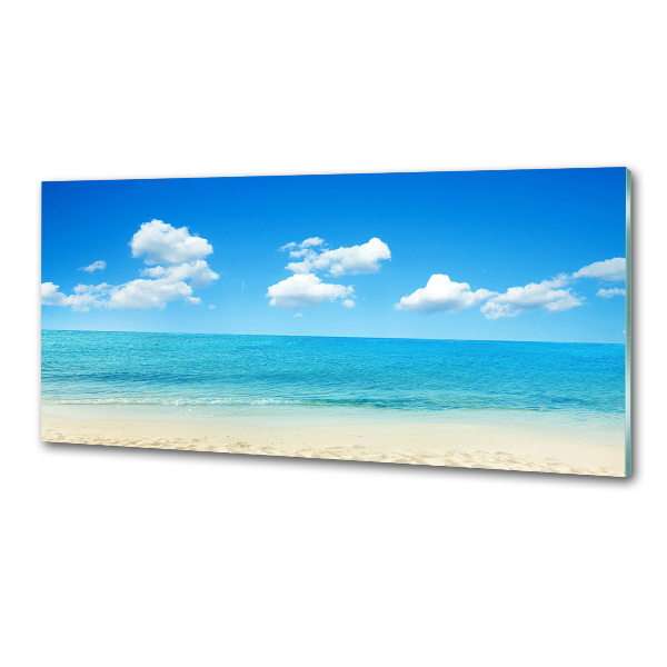 Glasrückwand für die küche Paradiesstrand