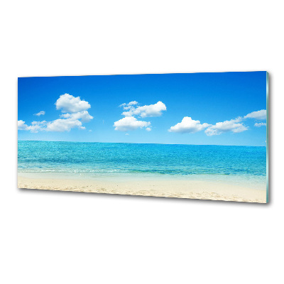 Glasrückwand für die küche Paradiesstrand