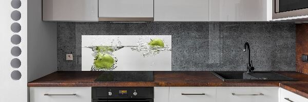 Platte für Küchenrückwand Ein Apfel unter Wasser