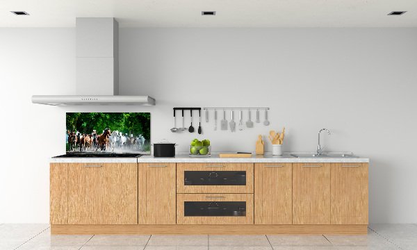 Platte für Küchenrückwand Pferde im Galopp