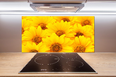 Platte für Küchenrückwand Sonnenblumen
