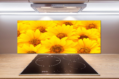 Platte für Küchenrückwand Sonnenblumen