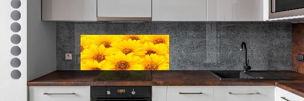 Platte für Küchenrückwand Sonnenblumen