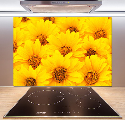 Platte für Küchenrückwand Sonnenblumen