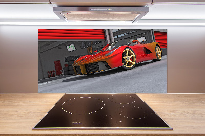 Küchen wandpaneel Rennfahrer