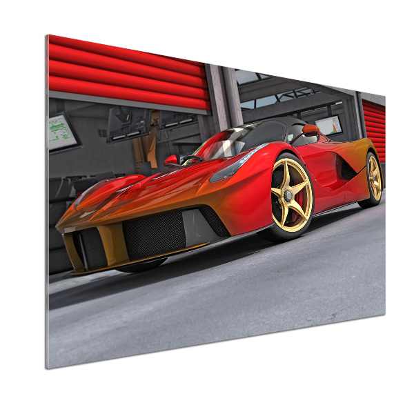 Küchen wandpaneel Rennfahrer