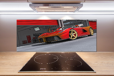 Küchen wandpaneel Rennfahrer