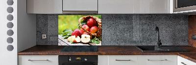 Platte für Küchenrückwand Äpfel im Korb