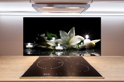 Platte für Küchenrückwand Weiße Lilie