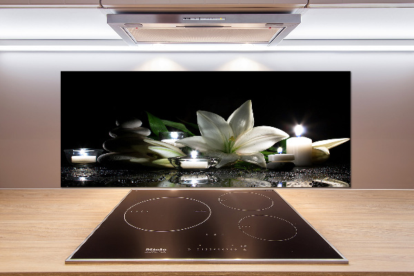 Platte für Küchenrückwand Weiße Lilie