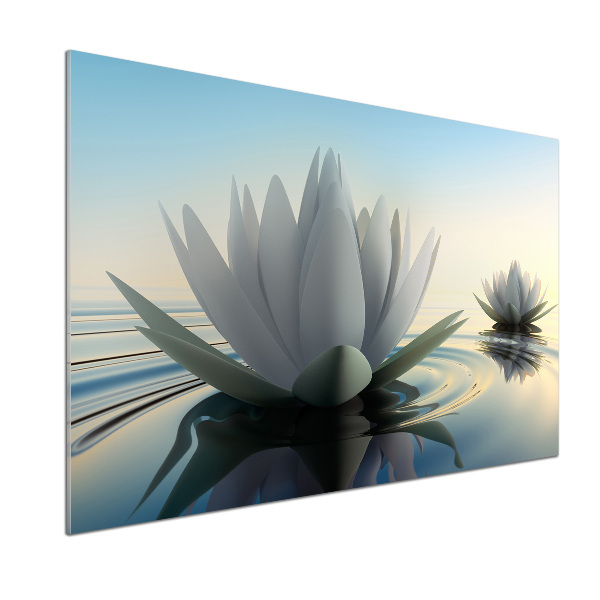 Platte für Küchenrückwand Lotosblume