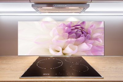 Glasrückwand für die küche Weiße Dahlie