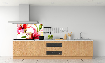 Küchen wandpaneel Lilie