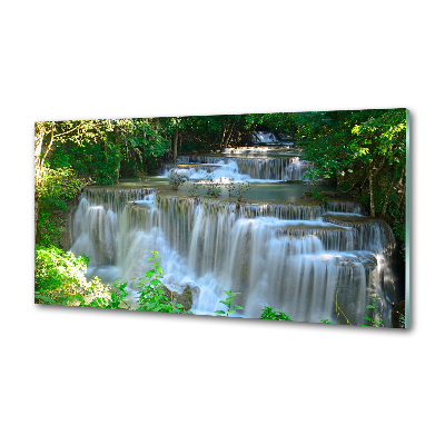 Glasrückwand für die küche Wasserfall