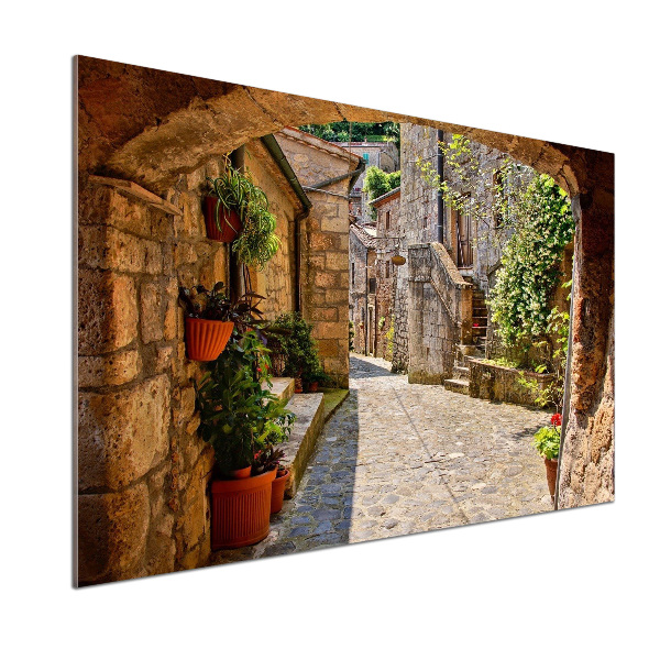 Platte für Küchenrückwand Eine charmante Straße