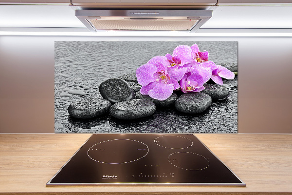 Platte für Küchenrückwand Orchideensteine