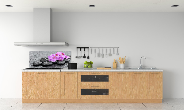 Platte für Küchenrückwand Orchideensteine