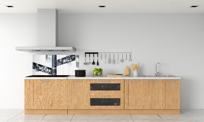 Küchen wandpaneel Wall Street-Schild