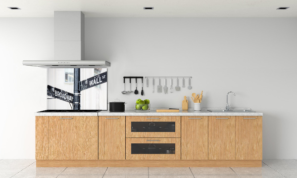 Küchen wandpaneel Wall Street-Schild