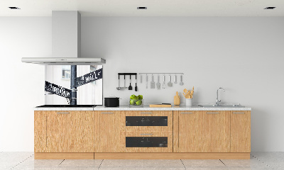 Küchen wandpaneel Wall Street-Schild