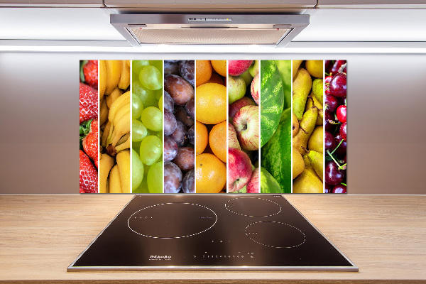 Glasrückwand für die küche Obst