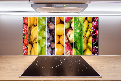Glasrückwand für die küche Obst