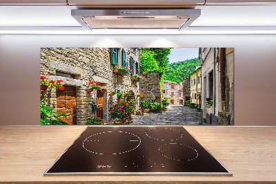 Glasrückwand für die küche Eine charmante Straße