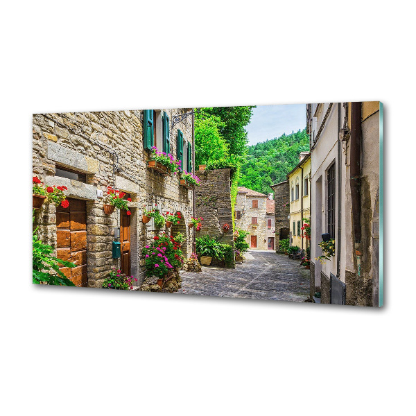 Glasrückwand für die küche Eine charmante Straße