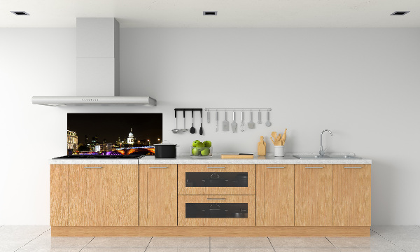 Platte für Küchenrückwand Die Brücke bei Nacht