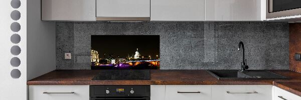 Platte für Küchenrückwand Die Brücke bei Nacht