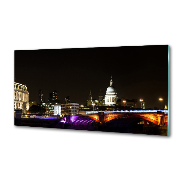 Platte für Küchenrückwand Die Brücke bei Nacht