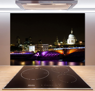 Platte für Küchenrückwand Die Brücke bei Nacht