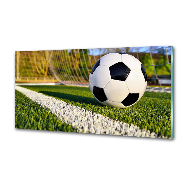 Küchen wandpaneel Der Ball ist im Tor