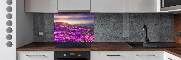 Küchen wandpaneel Blumen in den Bergen