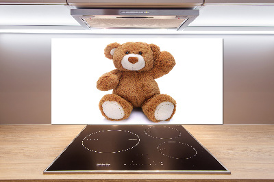Glasrückwand für die küche Teddybär