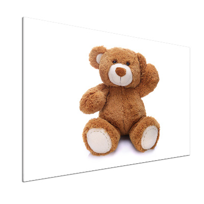 Glasrückwand für die küche Teddybär