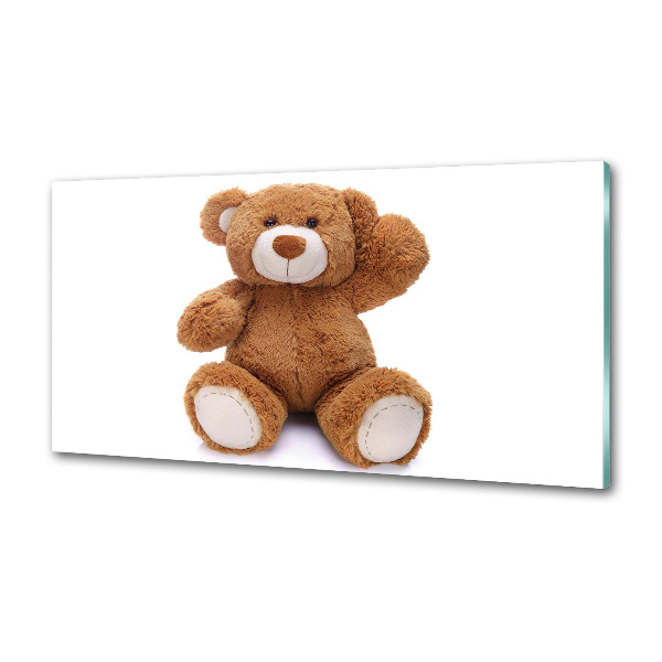 Glasrückwand für die küche Teddybär