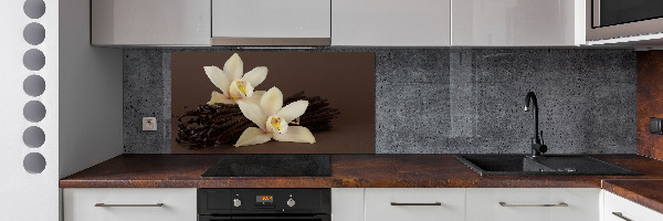 Glasrückwand für die küche Vanilleschoten