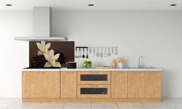 Glasrückwand für die küche Vanilleschoten