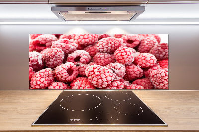 Glasrückwand für die küche Gefrorene Himbeeren