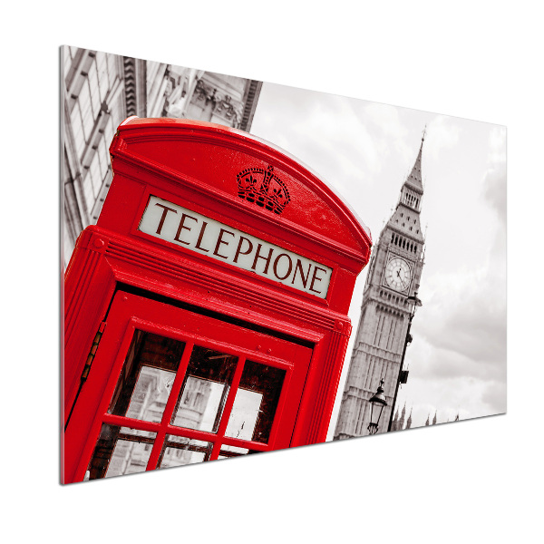 Glasrückwand für die küche Öffentliche Telefonzelle