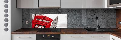 Glasrückwand für die küche Öffentliche Telefonzelle