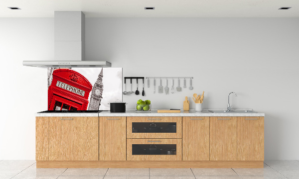 Glasrückwand für die küche Öffentliche Telefonzelle