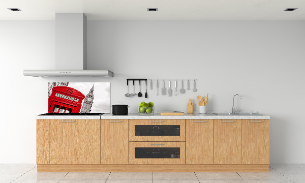 Glasrückwand für die küche Öffentliche Telefonzelle