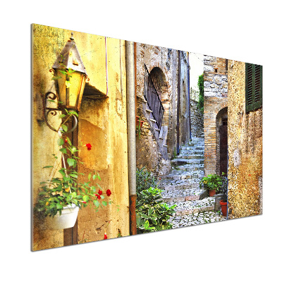 Glasrückwand für die küche Eine charmante Straße