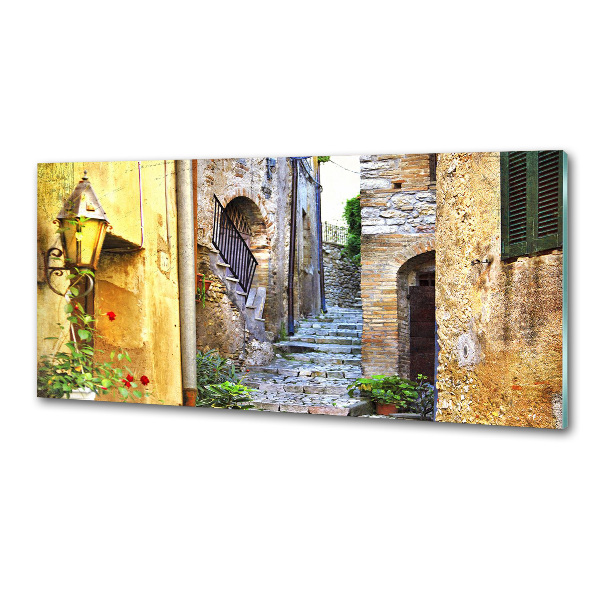 Glasrückwand für die küche Eine charmante Straße