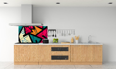 Glasrückwand für die küche Geometrischer Hintergrund