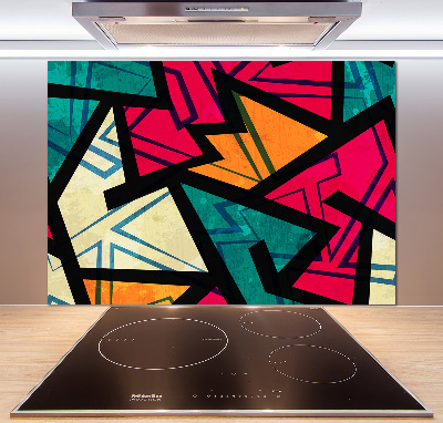 Glasrückwand für die küche Geometrischer Hintergrund