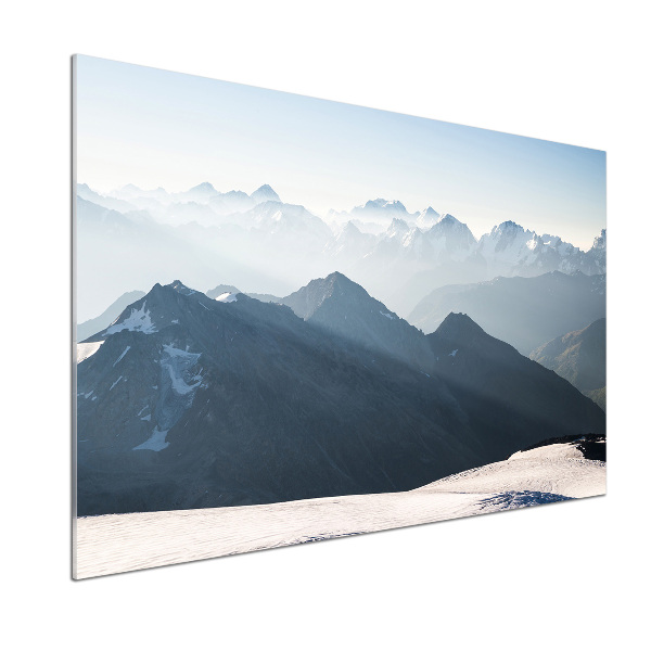 Glasrückwand für die küche Berggipfel