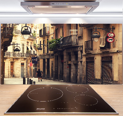 Küchen wandpaneel Straßen von Barcelona